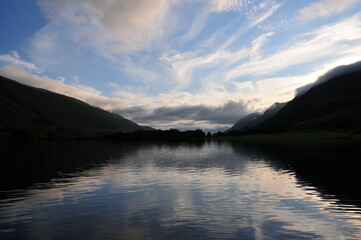Ecosse, coucher de soleil, sunset