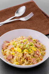 Ham fried rice