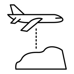 Vector Altitude Outline Icon Design