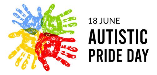 Autistic Pride Day vector illsutration