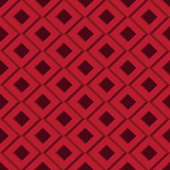 Volumetric rhombus pattern. In burgundy and red colors. Wallpaper and background.