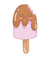 bitten ice cream cute