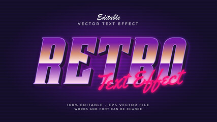 Vintage style distorted holographic glitch text effect style, holographic retro 80's background template