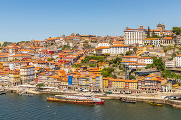 Fototapeta na wymiar Historic houses of beautiful city of Porto, Portugal