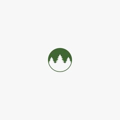 Fototapeta na wymiar pine tree logo vector