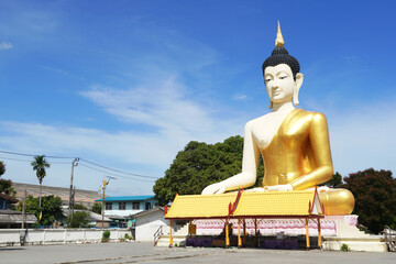 Big buddha  Outdoors with a sky background