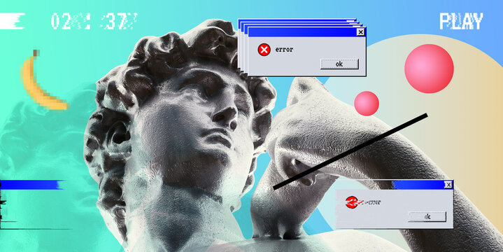 Apollo background concept. Retro wave background. - Powered by Adobe