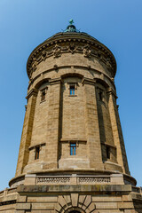 Fototapeta na wymiar Water tower Mannheim, Baden-Württemberg, Germany