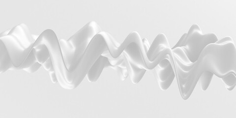 White abstract liquid wavy background