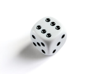Clean dice isolated on white background