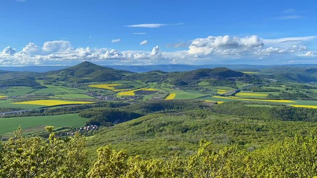 On the Lovos in Central Bohemian Highlands.It is a mountain range located in northern Bohemia in the Czech Republic.The range is about 80 km long, extending from Ceska Lipa in the northeast to Louny	