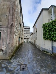Callejón del casco histórico de Vilalba, Galicia