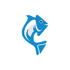 Animal Fish Vector Logo Design