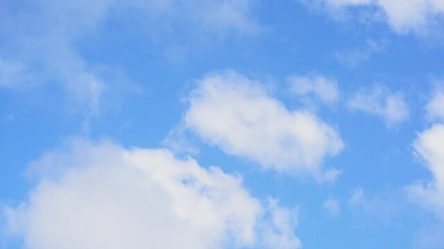 Beautiful summer cloudscape in the blue cloudy sky.