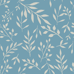 Naklejka premium Floral seamless pattern vector 