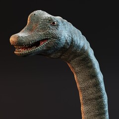 Realistic 3D Render of Brachiosaurus Dinosaur © bescec