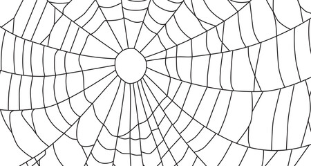Cobweb, isolated on white background.