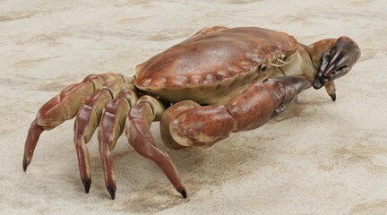 Realistic 3D Render of Edible Crab