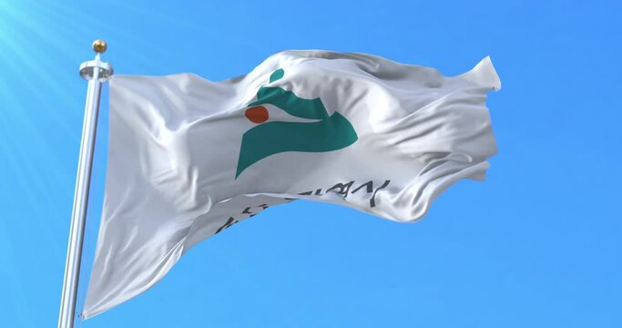 Flag of Ulsan, city of South Korea, Loop