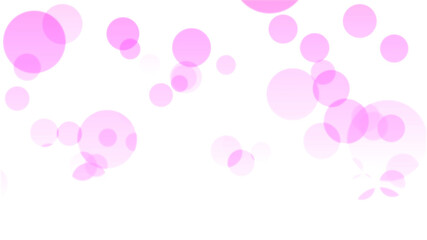 ピンク色の円形の背景素材(白背景)	