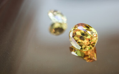 Natural Sapphire gemstone, Jewel or gems on black shine color, Collection of many different natural gemstones amethyst,