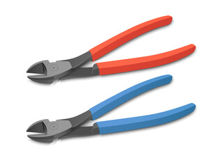 Workshop equipment in the form of pliers and iron cutters