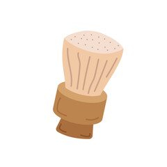 Hand drawn shaving brush. Vector illustration.