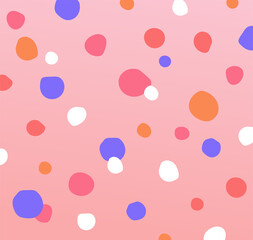 Christmas, new year or birthday polka dots print