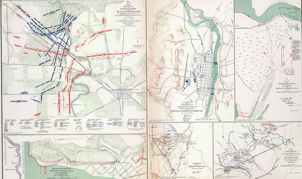 Maps of key battles and movements of the civil war
