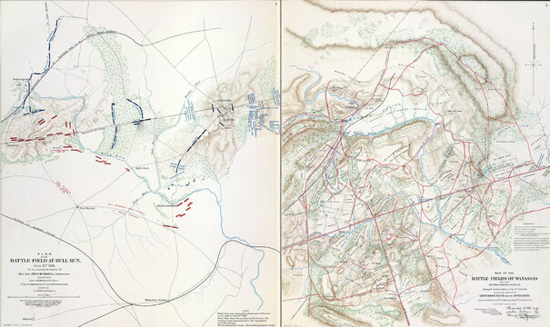 Maps of the battlefields of Manassas 21st July, 1861