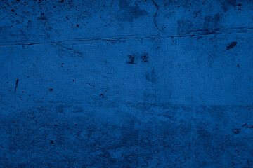 Old wall pattern texture cement blue dark abstract  blue color design are light with black gradient background.