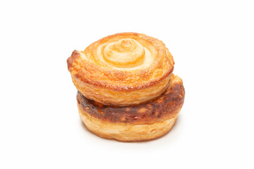 Tasty puff isolated on a white background.