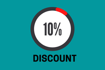 Illustration of discount of only 10% of the value.
