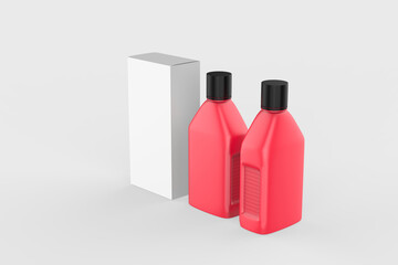 Engine oil canister isolated on white background. 3d illustration