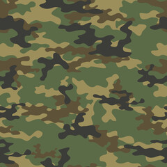 Fototapeta premium Army camouflage pattern, seamless military pattern, trendy print. Camouflage material.