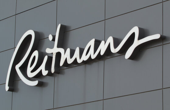 Truro, Canada - May 26, 2021: Reitmans store entrance sign. Reitmans Ltd. is a women's attire retail company. Reitmans has stores in all provinces and territories of Canada.