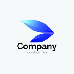 Logistics and transportation logotype, Arrow logo, Arrow icon, logistics, wing, Blue, blue arrow icon, fast delivery, company, business, import and export, trading, gradient, lightblue, fly, butterfly