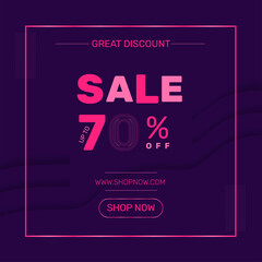 Sale banner template design, Big sale special offer.