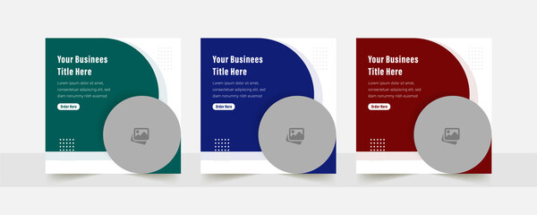 professional business advertising banner, Corporate business social media template design, business promotion square web banner, Instagram banner design