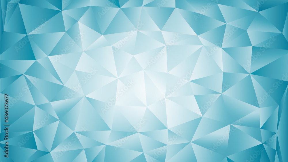 Aufkleber abstract mosaic background with triangle particles. blue gradient puzzles. vector illustration