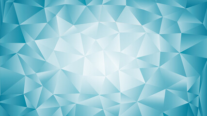 Obraz premium Abstract Mosaic Background with Triangle Particles. Blue Gradient Puzzles. Vector illustration