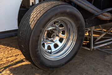 tire on a race car