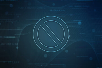 
2d illustration stop sign
