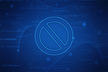 
2d illustration stop sign
