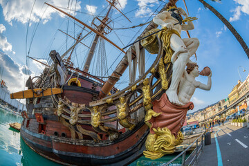 Galleon Neptun in Porto antico, Genoa, Italy © Florin