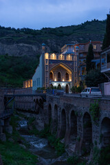 Walking in Tbilisi streets vacation for tourists in Georgia