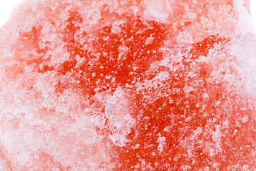macro mineral salt stone topaz on a white background