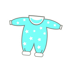 Baby clothes theme elements