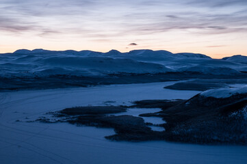 Sunset in Lapland