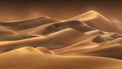 Fototapeta na wymiar Beautiful Sand dune desert landscape in Saudi Arabia.
